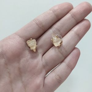 Authentic quartz studs